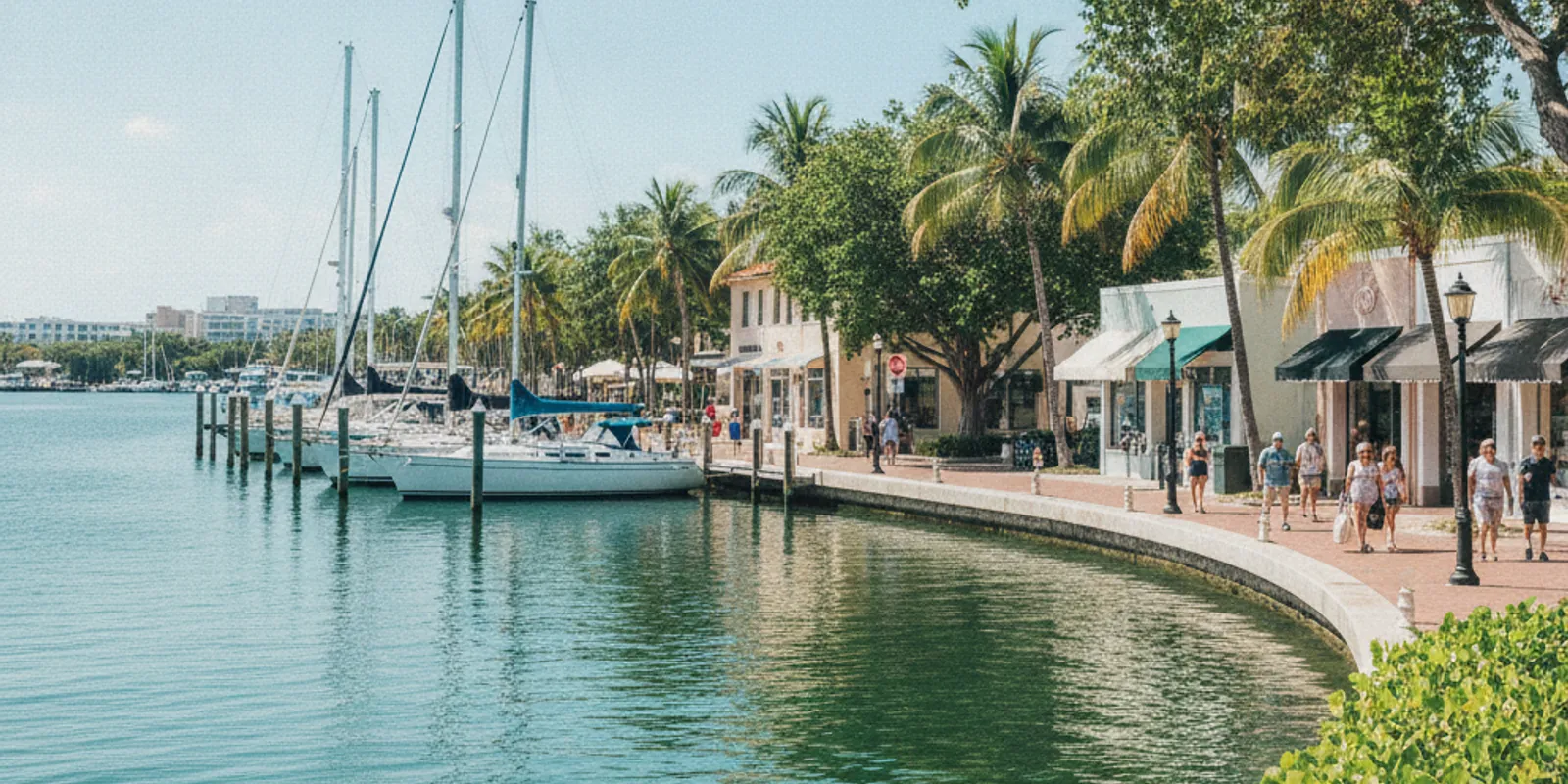 Financial advisor meeting with a client in Coconut Grove, Miami, Florida — Financial Advisor Miami Plus